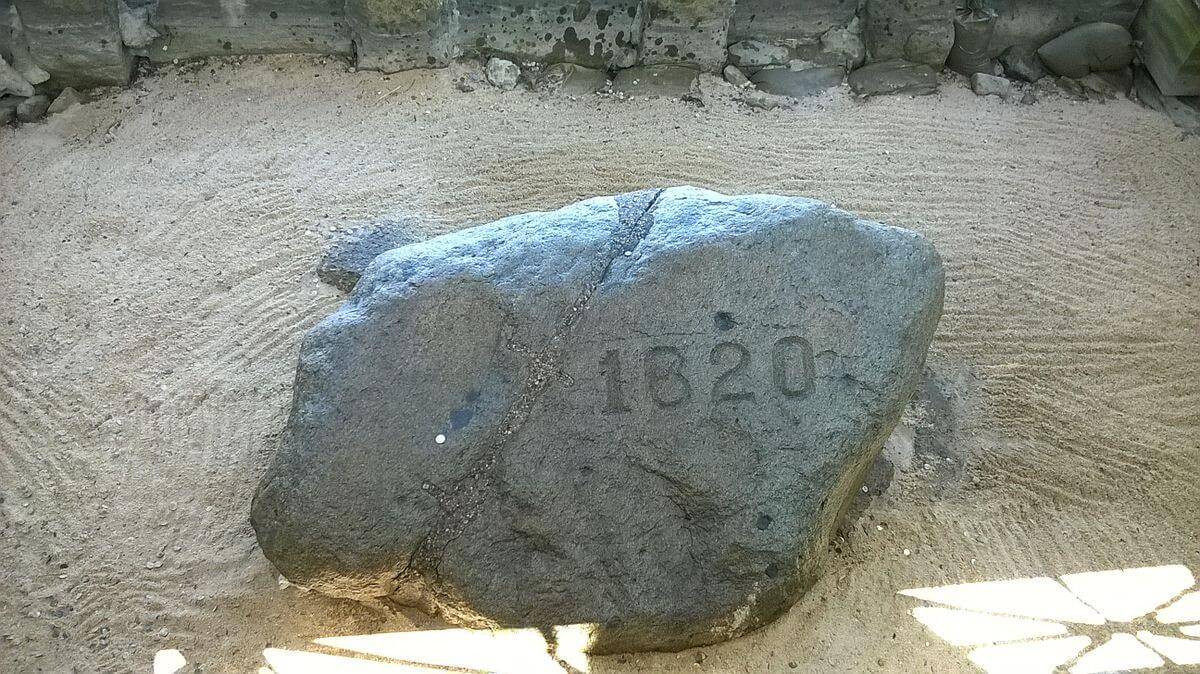 Plymouth Rock in Plymouth, Plymouth County, Massachusetts