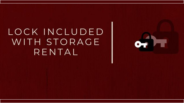 lock included with storage rental
